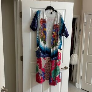 Gildan Multicolor Tie-Dye & Patchwork Tunic